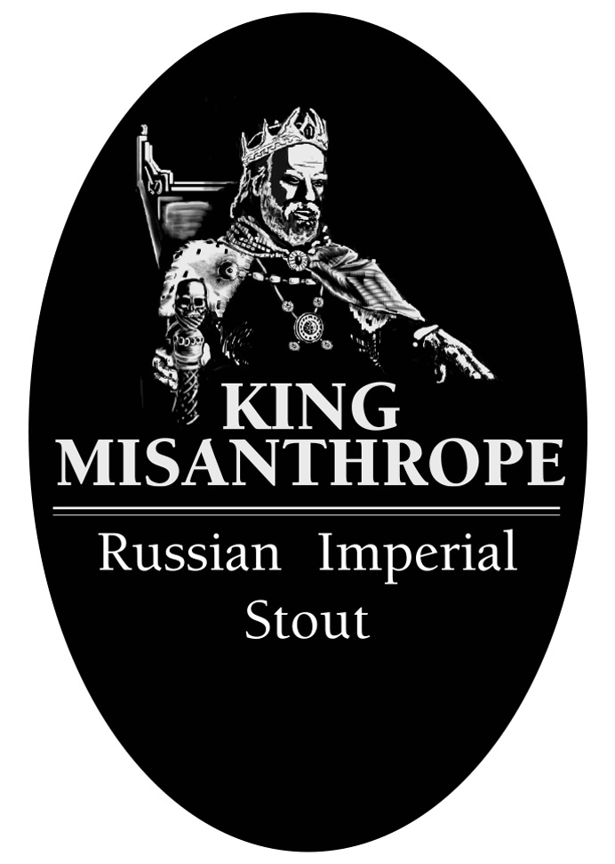King Misanthrope Tap Handle Sticker